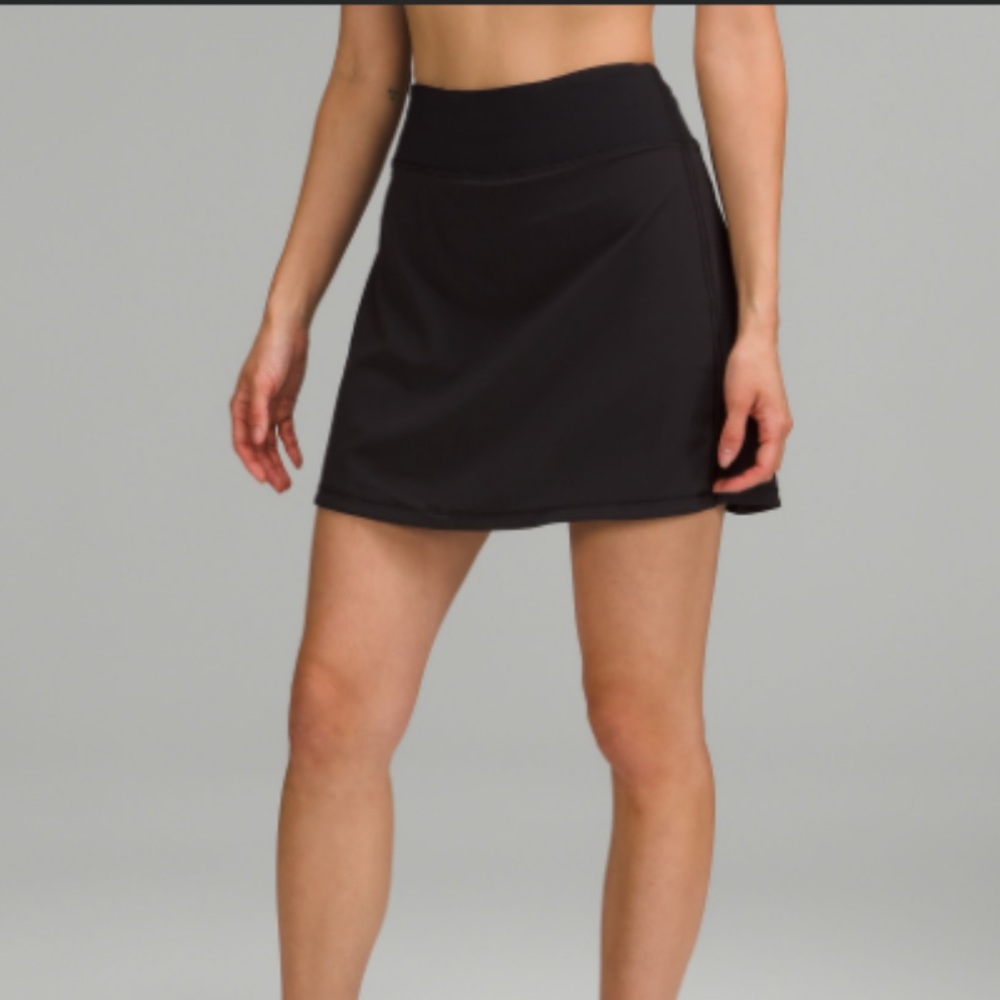Lululemon Pace Rival Skirt Extra Long Black Skirt